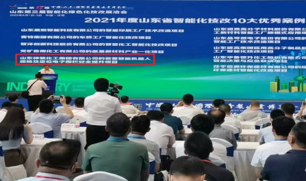 山东云顶国际化工集团有限公司入选“山东省智能化技改十大优秀案例”